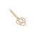 NEU Miniatur Teppich Klopfer Vintage, natur, ca. 6,5 cm