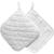 Topflappen wei�, wattiert, 20x20cm, 4 St�ck