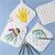 Topflappen wei�, wattiert, 20x20cm, 4 St�ck Bild 4