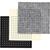 Bastelfilz mit L�chern, Gr��e 20x20 cm, Dicke 3 mm, Schwarz, Grau, Naturwei�, 3 x 4 St�ck