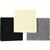 Bastelfilz mit L�chern, Gr��e 20x20 cm, Dicke 3 mm, Schwarz, Grau, Naturwei�, 3 x 4 St�ck Bild 3