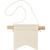 Kleines Wandbanner, Schwalbenschwanzform, H�he 12 cm, Breite 10,5 cm, 300 g, Hellnatur, 12 St�ck