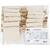 Kleines Wandbanner, Schwalbenschwanzform, H�he 12 cm, Breite 10,5 cm, 300 g, Hellnatur, 12 St�ck Bild 2