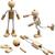 Biege-Figuren, 4 St�ck, H�he 12 cm