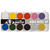 NEU Fantasy Aqua-Make-Up Schminke auf Wasserbasis, Malkasten mit Pinsel, 12 Farben - Malkasten Bunt, 12 Farben