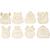 Holzfiguren, 24 St�ck, Monster, H�he 12,4 cm, Dicke 3 mm