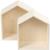 Aufbewahrungsk�sten H�user, H�he 22,5+25 cm, Tiefe 12,5 cm, Breite 19,5+22,5 cm, 2 St�ck pro Set