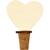 Korken mit Holzherz, 12 St�ck, Durchmesser15-20mm, H�he 9 cm