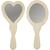 Handspiegel aus Holz, 2 Formen, Gr��e 23-24cm, 2 St�ck