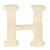 Holz-Buchstaben, 4 cm, H - H