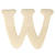 Holz-Buchstaben, 4 cm, W - W