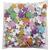 Moosgummifiguren, Sterne, Blumen und Herzen, � 19+29 mm, 800 St�ck sortiert Bild 2