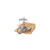 SALE Pinselwascher aus Metall, 17 x 12 cm