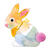Blanko-Motiv Hase aus Fotokarton, 300g/qm, 20 Stck, 20 x 21,8 cm Bild 2