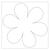 Blanko-Motiv Blume aus Fotokarton, 300g/qm, 20 Stck, 22 x 22 cm Bild 3