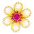 Blanko-Motiv Blume aus Fotokarton, 300g/qm, 20 Stck, 22 x 22 cm Bild 2