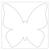 Blanko-Motiv Schmetterling aus Fotokarton, 300g/qm, 20 Stck, 22 x 22 cm Bild 3