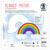 Blanko-Motiv Regenbogen aus Fotokarton, 300g/qm, 20 Stck, 24 x 18 cm