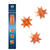 NEU Frbelsterne Kupfer-Wei, 80 Streifen, 2 Designs fr 20 Sterne 6,5cm