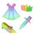 Faltbltter Transparentpapier, 15 x 15 cm, 115g/qm, 50 Blatt, Regenbogen Pastell Bild 2