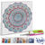 Diamond Painting Set Mandala, 30 x 30 cm Keilrahmen mit Zubehr, Hellblau-Rot-Gelb Bild 2