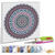 Diamond Painting Set Mandala, 30 x 30 cm Keilrahmen mit Zubehr, Blau-Wei-Gelb Bild 2