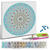 Diamond Painting Set Mandala, 30 x 30 cm Keilrahmen mit Zubehr, Hellblau-Taupe-Wei Bild 2