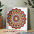 Diamond Painting Set Mandala, 30 x 30 cm Keilrahmen mit Zubehr, Rot-Orange-Petrol Bild 3