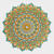Diamond Painting Set Mandala, 30 x 30 cm Keilrahmen mit Zubehr, Mint-Orange-Gelb Bild 4