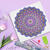 Diamond Painting Set Mandala, 30 x 30 cm Keilrahmen mit Zubehr, Lila-Pink-Blau Bild 3
