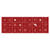 SALE Motiv-Transparentpapier Country Christmas, rot