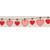 SALE Masking Tape Klebeband Herzen Landhaus Rot