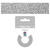 Glitter Tape Klebeband 15mm x 5m, Silber - Silber