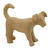 Pappmaché-Figur, Größe: ca 8,5 cm, Hund