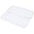 Mischpalette mit Deckel, Gr��e 27x12,7x2,3 cm, Silber / Wei� Bild 4