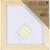 Malpappe mit Holzrahmen, Gr��e 15,8x15,8 cm, 280 g, Wei�, 1 St�ck Bild 3