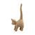 Pappmach-Figur, Katze, 28 cm