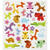 Stickerbogen, selbstklebend, 15x16,5cm, Motiv: Luftballon-Tiere - Luftballon-Tiere