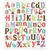 Stickerbogen, selbstklebend, 15x16,5cm, Motiv: Alphabet - Alphabet