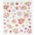 Stickerbogen, selbstklebend, 15x16,5cm, Motiv: Frühlingsblumen - Frühlingsblumen