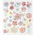 Stickerbogen, selbstklebend, 15x16,5cm, Motiv: Frühlingsblumen - Frühlingsblumen II
