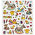 Stickerbogen, selbstklebend, 15x16,5cm, Motiv: Babymotive - Babymotive