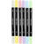 Textilmarker / Stoffmalstifte, Doppelspitze, Pastellfarben 6er Set Bild 2