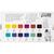 Set Art Aquarellfarben, Halbe N�pfchen, Blumen und Landschaften, Gr��e 10x15x20 mm, Sortierte Farben, 12 Farbt�ne Bild 2