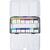 Set Art Aquarellfarben, Halbe N�pfchen, Blumen und Landschaften, Gr��e 10x15x20 mm, Sortierte Farben, 12 Farbt�ne Bild 3