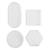 NEU Silikonform / Gieform, Schalen Quadrat, Kreis, Sechseck, Oval, 9-11,2 cm, 4 Formen Bild 2