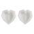 NEU Silikonform / Gieform, Facettiertes Herz, 6 x 5,8 x 2 cm, 2 Stck Bild 2
