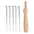 NEU Filznadelhalter aus Holz, 9 cm, mit 5 Nadeln