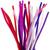 Pfeifenreiniger / Biegepl�sch / Chenilledraht, L�nge 30 cm, Dicke 6 mm, Harmonie in Lila-Pink, 25 St�ck
