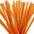 Pfeifenreiniger / Biegepl�sch / Chenilledraht, L�nge 30 cm, Dicke 6 mm, Orange, 50 St�ck - Orange